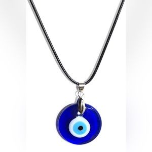 Third Eye Necklace, Blue Eye Amulet Necklace
